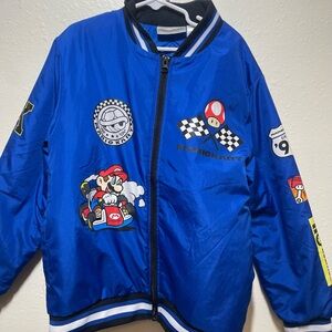 Nintendo Super Mario Kart Boys' Bomber Jacket Size 10/12